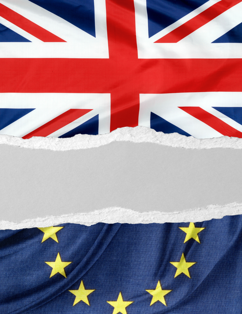EU UK Broken flag | Onwards and Up