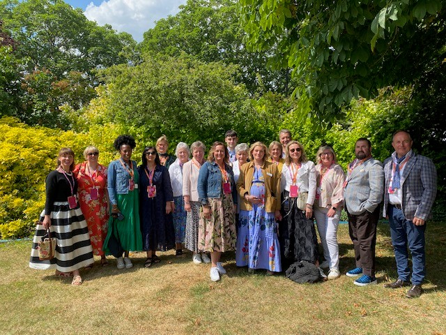 Trade stand judging team at Chelsea flower show | Onwards and Up