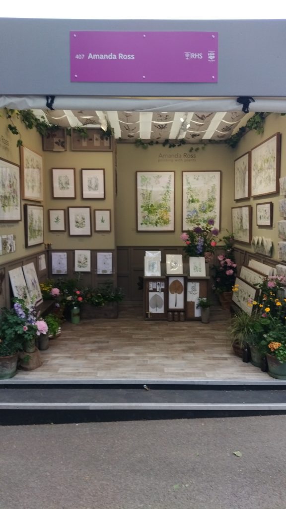 Chelsea Flower Show Amanda Ross Trade Stand | Onwards and Up